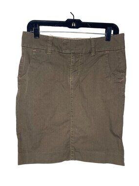 Gap Womens Size 4 Khaki Green Pencil Skirt Straight Career Office